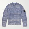 Printed Cashmere and Wool-Blend Sweater Printed Cashmere and Wool-Blend Sweater