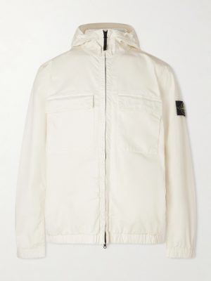 Organic Cotton-Blend Twill Hooded Jacket Organic Cotton-Blend Twill Hooded Jacket