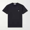 Logo-Appliquéd Garment-Dyed Cotton-Jersey T-Shirt