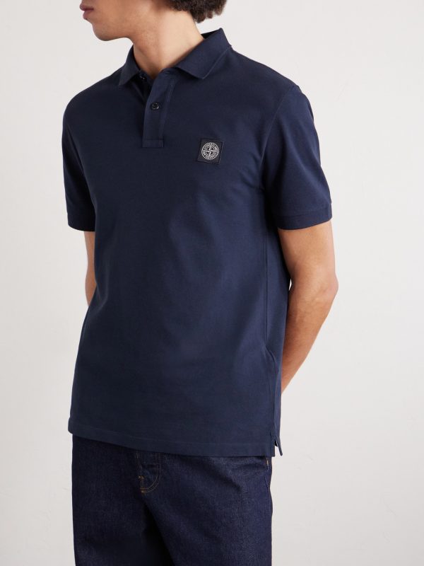Stretch Cotton-Blend Piqué Polo Shirt - FR Stretch Cotton-Blend Piqué Polo Shirt - FR