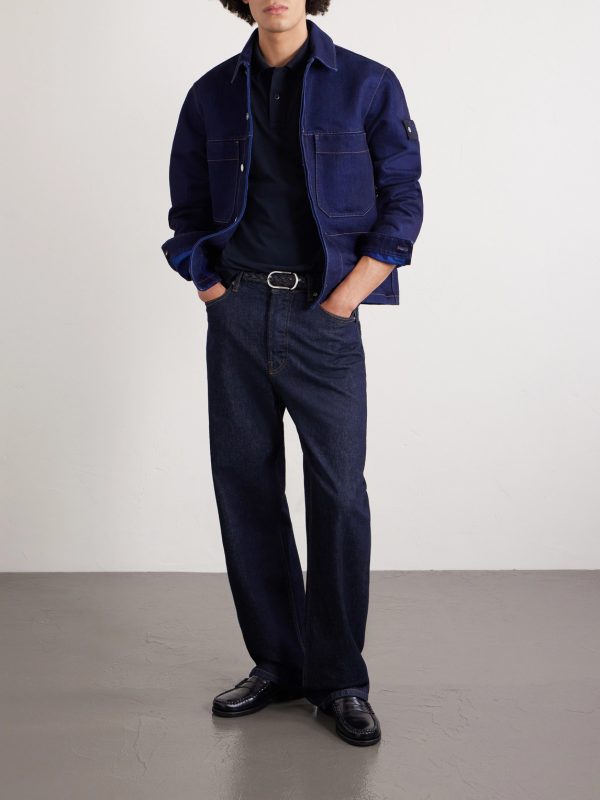 Stretch Cotton-Blend Piqué Polo Shirt - OU Stretch Cotton-Blend Piqué Polo Shirt - OU