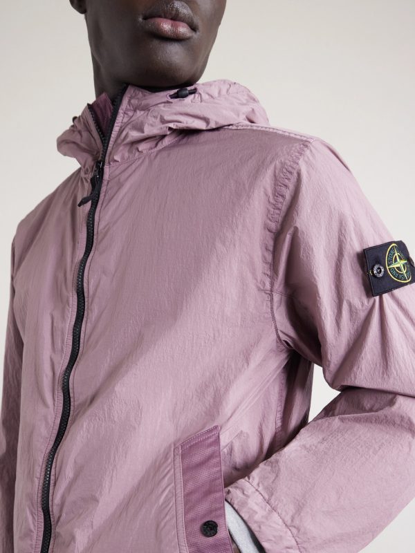 Garment-Dyed Crinkled Recycled-Nylon Parka - CU Garment-Dyed Crinkled Recycled-Nylon Parka - CU