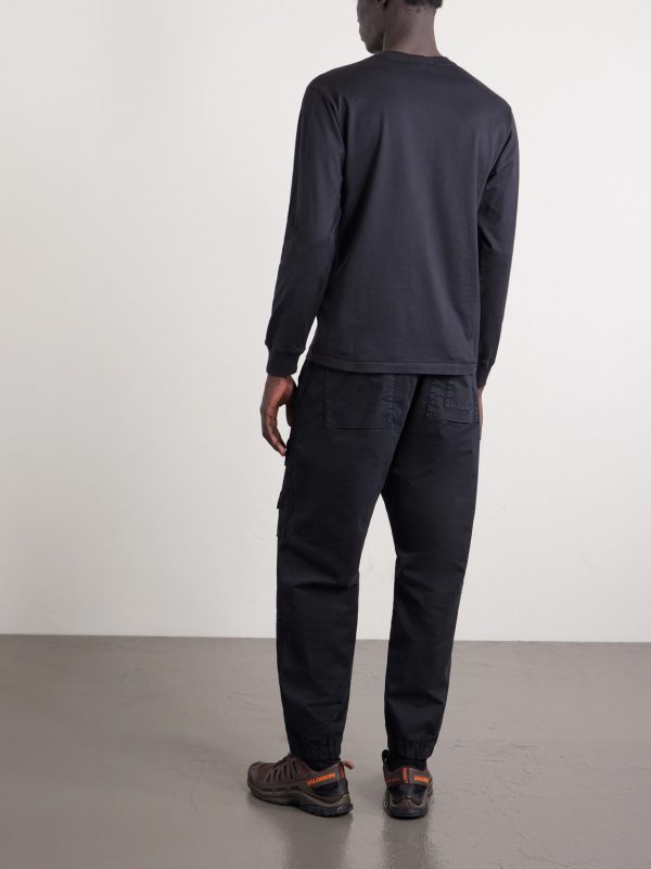 Logo-Appliquéd Cotton-Jersey T-Shirt - BK