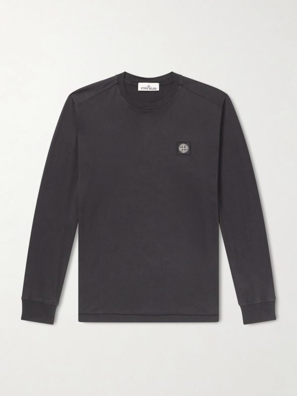 Logo-Appliquéd Cotton-Jersey T-Shirt