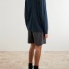Straight-Leg Garment-Dyed Malfilé Cotton Fleece Shorts - BK Straight-Leg Garment-Dyed Malfilé Cotton Fleece Shorts - BK