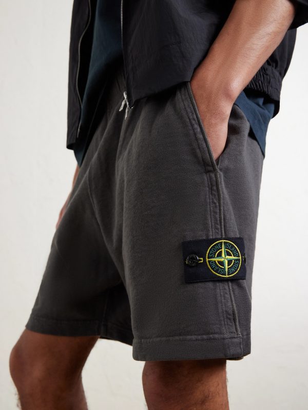 Straight-Leg Garment-Dyed Malfilé Cotton Fleece Shorts - CU Straight-Leg Garment-Dyed Malfilé Cotton Fleece Shorts - CU