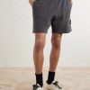 Straight-Leg Garment-Dyed Malfilé Cotton Fleece Shorts - FR Straight-Leg Garment-Dyed Malfilé Cotton Fleece Shorts - FR