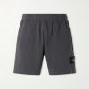 Straight-Leg Garment-Dyed Malfilé Cotton Fleece Shorts Straight-Leg Garment-Dyed Malfilé Cotton Fleece Shorts