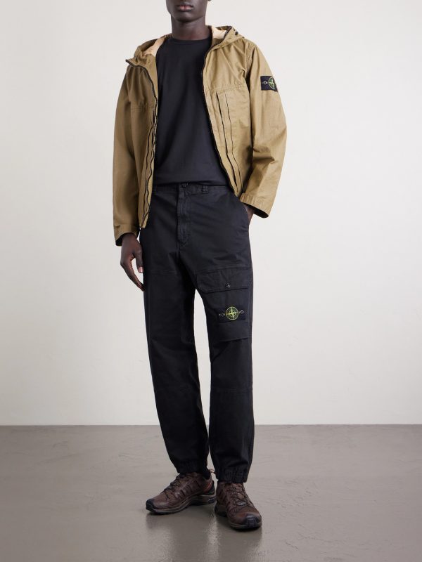 Malfilé Cotton-Blend Fleece Twill Trousers - OU Malfilé Cotton-Blend Fleece Twill Trousers - OU