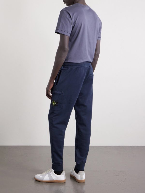 Tapered Organic Cotton Fleece Sweatpants - BK Tapered Organic Cotton Fleece Sweatpants - BK