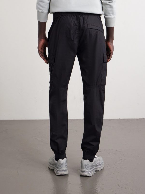 Tapered Stretch-Cotton Shell Cargo Trousers - BK Tapered Stretch-Cotton Shell Cargo Trousers - BK