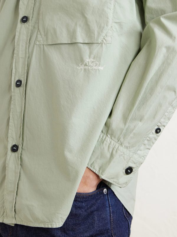 Button-Down Collar Logo-Embroidered Organic Cotton-Tela Shirt - CU Button-Down Collar Logo-Embroidered Organic Cotton-Tela Shirt - CU