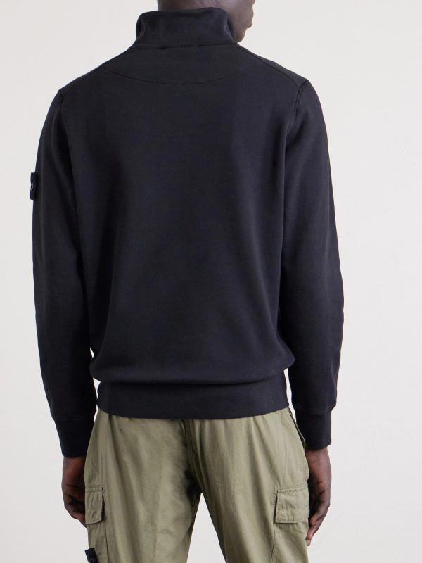 Organic Cotton Fleece Half-Zip Sweatshirt - BK Organic Cotton Fleece Half-Zip Sweatshirt - BK