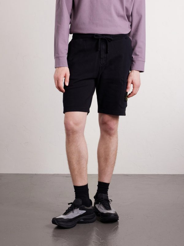 Straight-Leg Garment-Dyed Cotton-Fleece Drawstring Shorts - FR Straight-Leg Garment-Dyed Cotton-Fleece Drawstring Shorts - FR