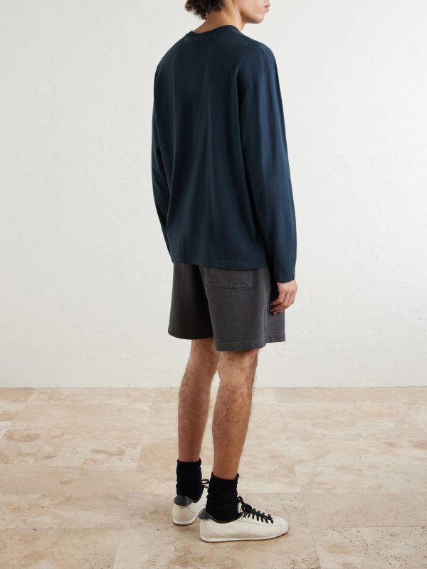 Logo-Embroidered Cotton-Jersey T-Shirt - BK