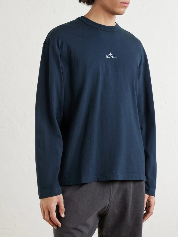Logo-Embroidered Cotton-Jersey T-Shirt - FR