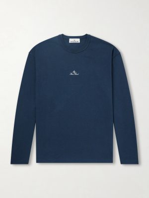 Logo-Embroidered Cotton-Jersey T-Shirt Logo-Embroidered Cotton-Jersey T-Shirt