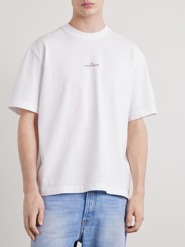 Logo-Print Organic Cotton-Jersey T-Shirt - FR Logo-Print Organic Cotton-Jersey T-Shirt - FR