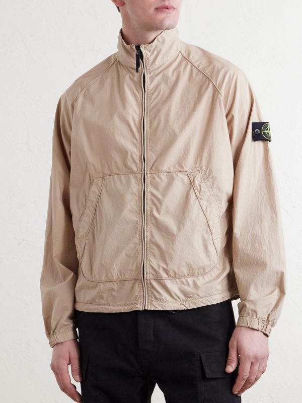 Garment-Dyed Stretch-Cotton Tela Paracadute Jacket - FR