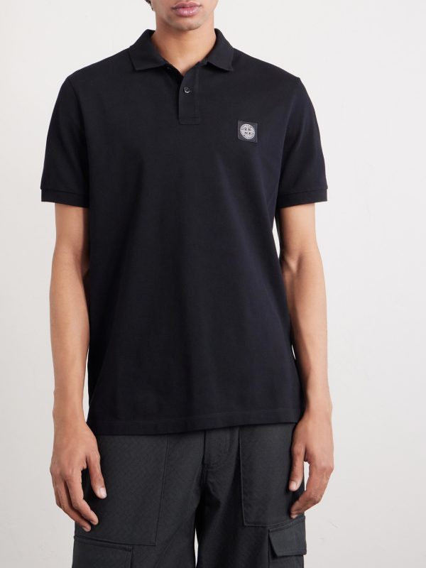 Stretch Cotton-Blend Piqué Polo Shirt - FR Stretch Cotton-Blend Piqué Polo Shirt - FR