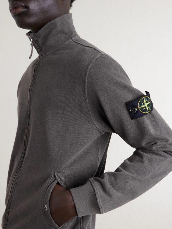 Malfilé Cotton Fleece Zip-Up Sweatshirt - CU