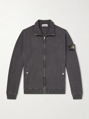 Malfilé Cotton Fleece Zip-Up Sweatshirt Malfilé Cotton Fleece Zip-Up Sweatshirt