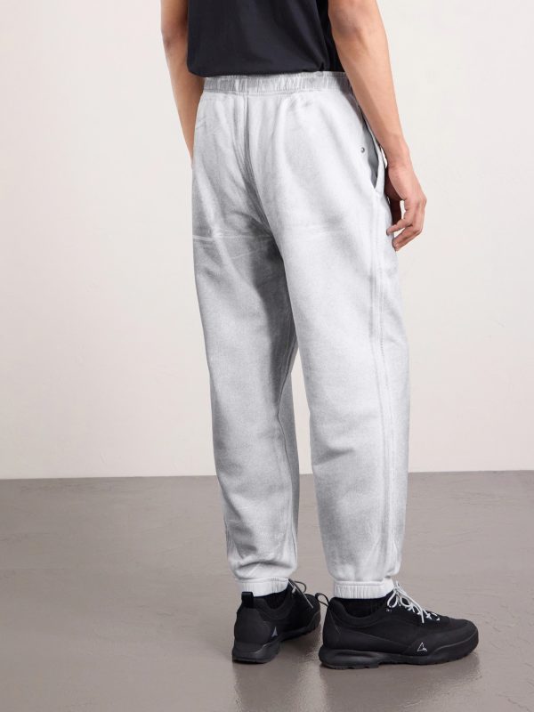 Tapered Reflective Organic Cotton Fleece Sweatpants - BK Tapered Reflective Organic Cotton Fleece Sweatpants - BK