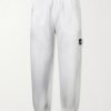 Tapered Reflective Organic Cotton Fleece Sweatpants Tapered Reflective Organic Cotton Fleece Sweatpants