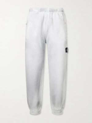 Tapered Reflective Organic Cotton Fleece Sweatpants