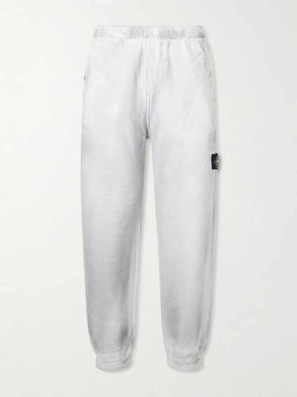 Tapered Reflective Organic Cotton Fleece Sweatpants Tapered Reflective Organic Cotton Fleece Sweatpants
