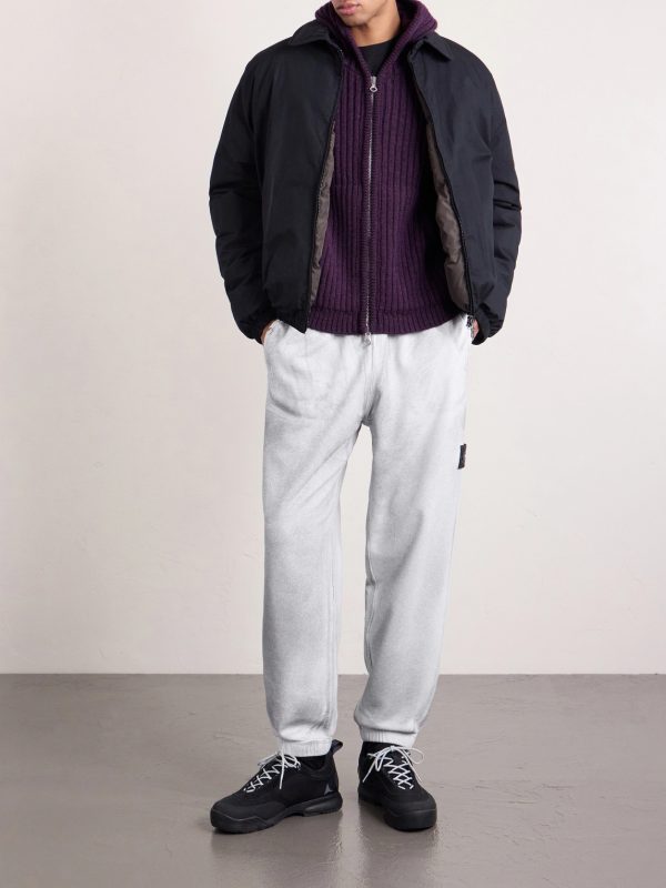 Tapered Reflective Organic Cotton Fleece Sweatpants - OU Tapered Reflective Organic Cotton Fleece Sweatpants - OU