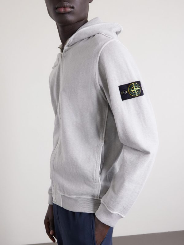 Malfilé Cotton Fleece Zip-Up Hoodie - CU Malfilé Cotton Fleece Zip-Up Hoodie - CU