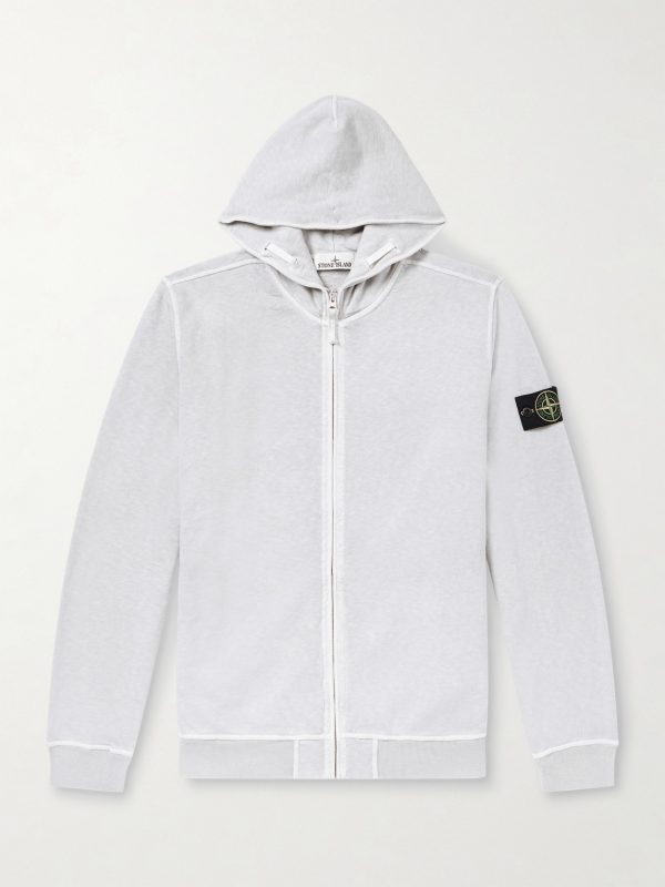 Malfilé Cotton Fleece Zip-Up Hoodie Malfilé Cotton Fleece Zip-Up Hoodie