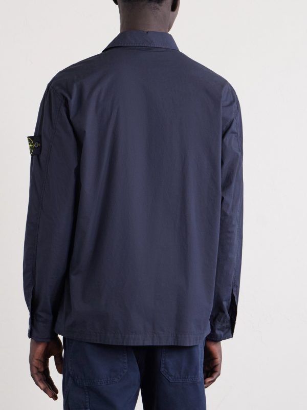 Organic Cotton-Blend Tela Paracadute Overshirt - BK Organic Cotton-Blend Tela Paracadute Overshirt - BK