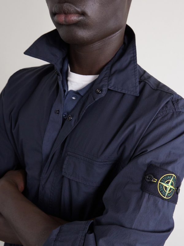 Organic Cotton-Blend Tela Paracadute Overshirt - CU Organic Cotton-Blend Tela Paracadute Overshirt - CU