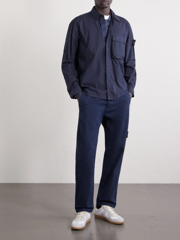 Organic Cotton-Blend Tela Paracadute Overshirt - OU Organic Cotton-Blend Tela Paracadute Overshirt - OU