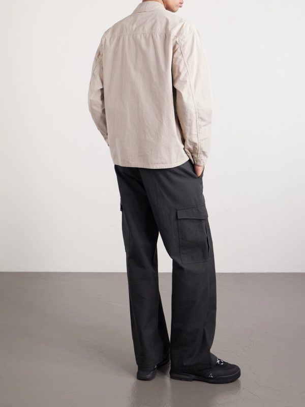 Mercerised Cotton-Ripstop Overshirt - BK Mercerised Cotton-Ripstop Overshirt - BK