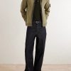 Organic Cotton and Nylon-Blend Zip-Up Hoodie - OU