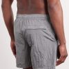 Straight-Leg Mid-Length ECONYL® Nylon Metal Swim Shorts - BK Straight-Leg Mid-Length ECONYL® Nylon Metal Swim Shorts - BK