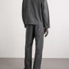 Straight-Leg Organic Cotton Canvas Trousers - BK Straight-Leg Organic Cotton Canvas Trousers - BK