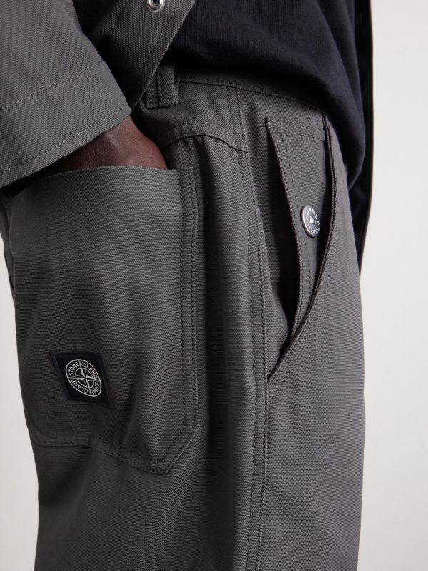 Straight-Leg Organic Cotton Canvas Trousers - CU Straight-Leg Organic Cotton Canvas Trousers - CU