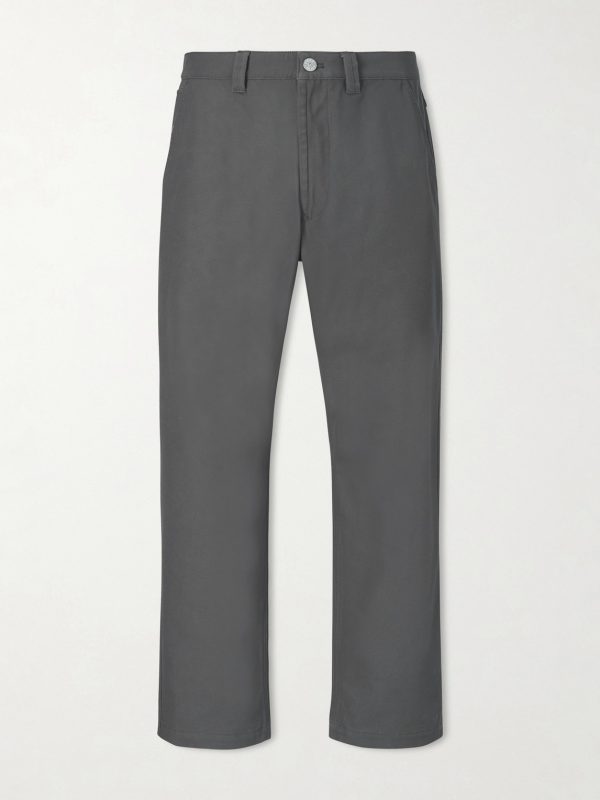 Straight-Leg Organic Cotton Canvas Trousers Straight-Leg Organic Cotton Canvas Trousers