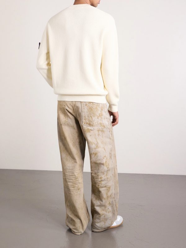 Ribbed Organic Cotton Sweater - BK Ribbed Organic Cotton Sweater - BK