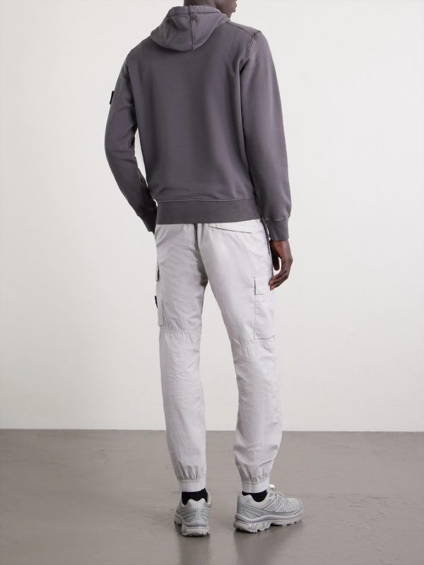Logo-Appliquéd Garment-Dyed Cotton-Fleece Hoodie - BK Logo-Appliquéd Garment-Dyed Cotton-Fleece Hoodie - BK