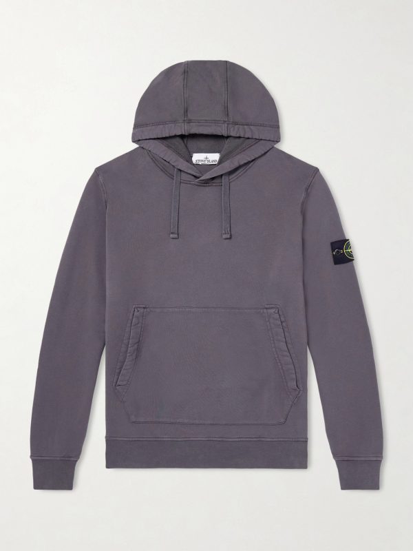 Logo-Appliquéd Garment-Dyed Cotton-Fleece Hoodie Logo-Appliquéd Garment-Dyed Cotton-Fleece Hoodie