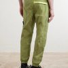 Tapered Crinkled Recycled-Nylon Metal Trousers - BK