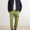 Tapered Crinkled Recycled-Nylon Metal Trousers - OU