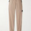 Tapered Cotton-Blend Tela Trousers