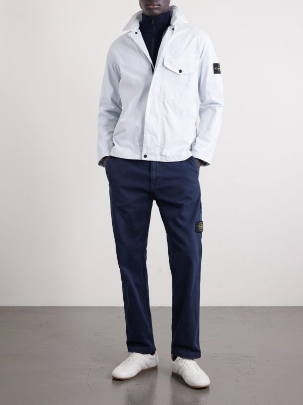 Organic Stretch-Cotton Twill Overshirt - OU Organic Stretch-Cotton Twill Overshirt - OU