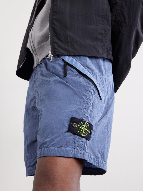 Straight-Leg Logo-Appliquéd ECONYL® Shorts - CU Straight-Leg Logo-Appliquéd ECONYL® Shorts - CU